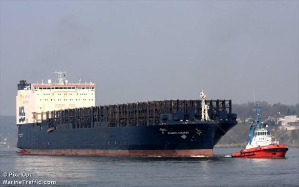 Das RoRo-Frachtschiff Atlantic Concert